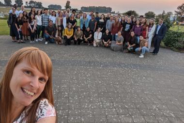 Maggie Low including SCARP in her selfie